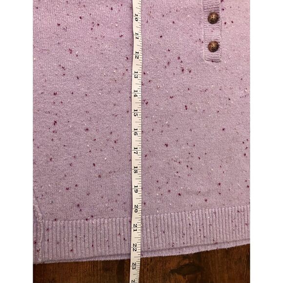 Lou & Grey flecked henley pullover sweater - Picture 7 of 8